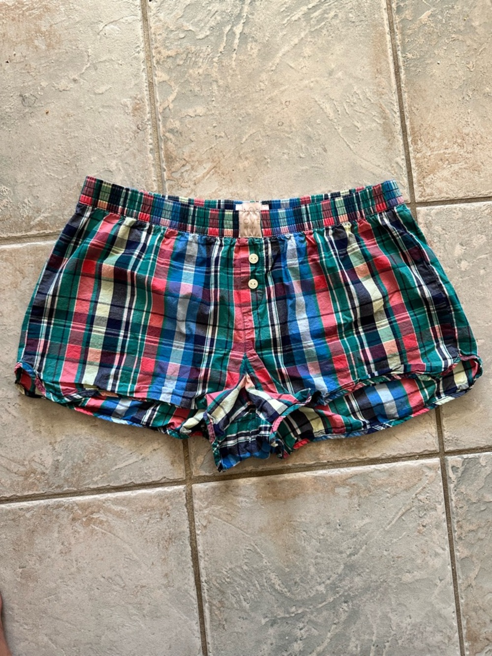 Love by Gap Plaid Print Poplin 100% Cotton Shorts